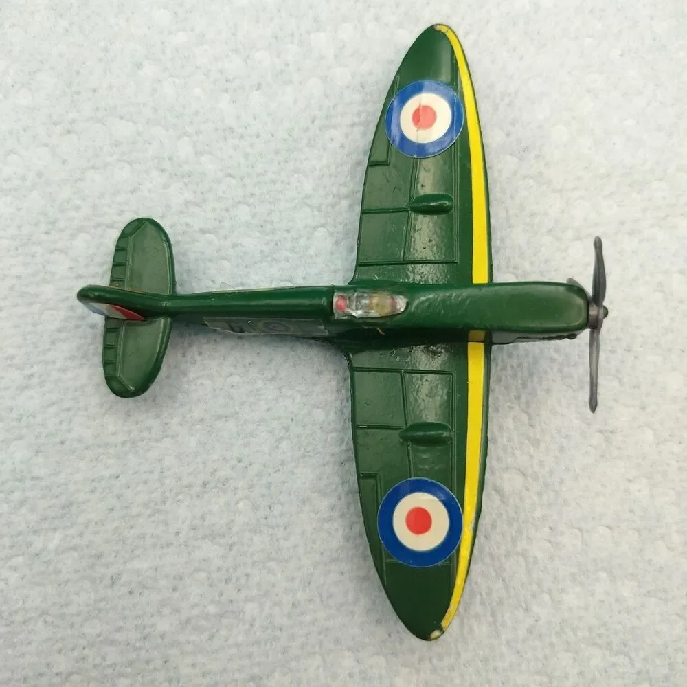 Vintage Dyna-Flites A119 Spitfire IX Diecast RAF Airplane Toy 3.25” Green